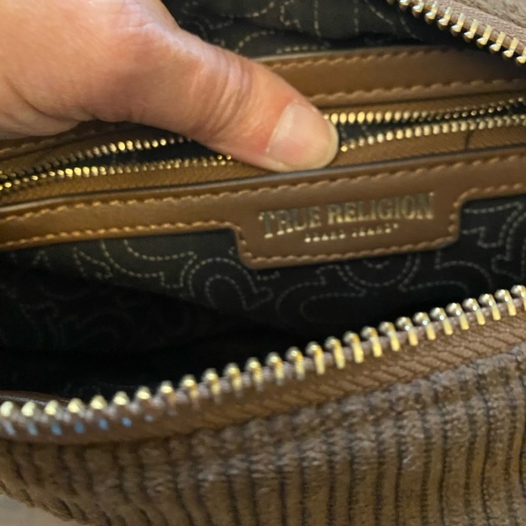 Y2K True Religion  brown Corduroy Chain purse - Picture 10 of 12